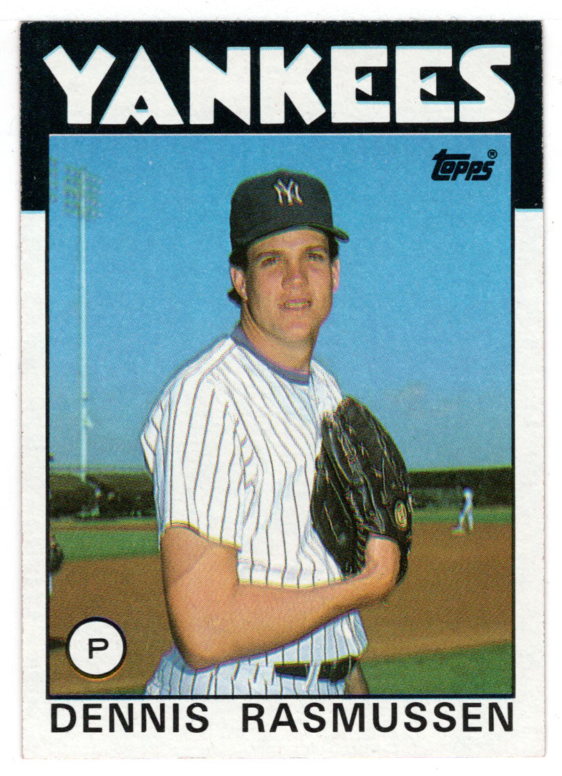 Dennis Rasmussen - New York Yankees (MLB Baseball Card) 1986 Topps # 301 Mint