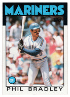 Phil Bradley - Seattle Mariners (MLB Baseball Card) 1986 Topps # 305 Mint