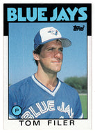 Tom Filer - Toronto Blue Jays (MLB Baseball Card) 1986 Topps # 312 Mint