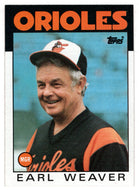 Earl Weaver - Baltimore Orioles - Manager (MLB Baseball Card) 1986 Topps # 321 Mint