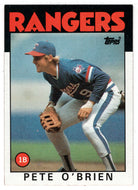 Pete O'Brien - Texas Rangers (MLB Baseball Card) 1986 Topps # 328 Mint