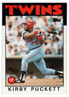 Kirby Puckett -  Minnesota Twins (MLB Baseball Card) 1986 Topps # 329 Mint
