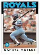 Darryl Motley - Kansas City Royals (MLB Baseball Card) 1986 Topps # 332 Mint