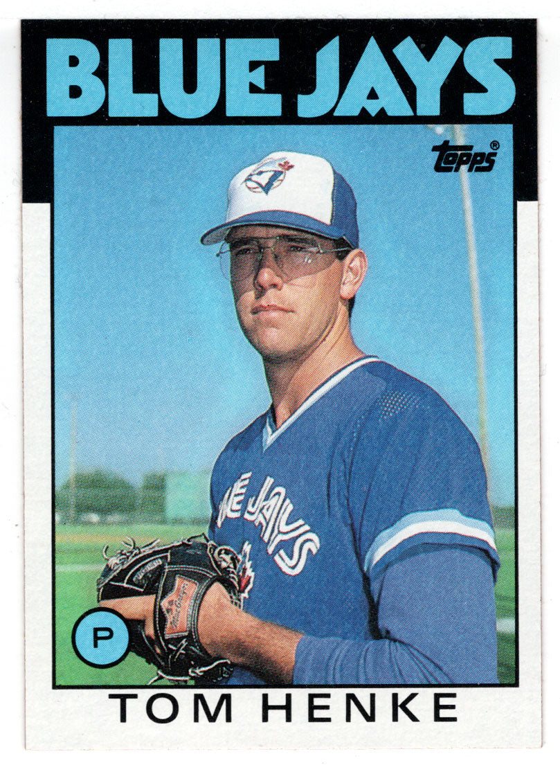 Tom Henke - Toronto Blue Jays (MLB Baseball Card) 1986 Topps # 333 Mint