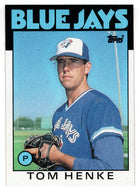 Tom Henke - Toronto Blue Jays (MLB Baseball Card) 1986 Topps # 333 Mint