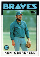 Ken Oberkfell - Atlanta Braves (MLB Baseball Card) 1986 Topps # 334 Mint