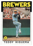 Teddy Higuera RC - Milwaukee Brewers (MLB Baseball Card) 1986 Topps # 347 Mint