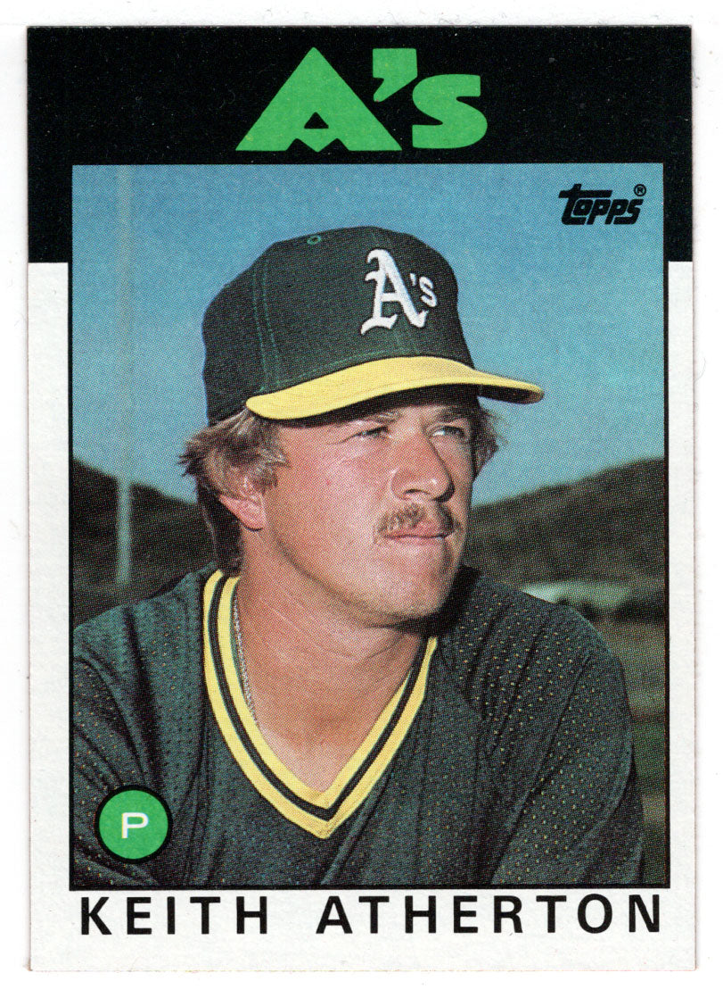 Keith Atherton - Oakland Athletics (MLB Baseball Card) 1986 Topps # 353 Mint