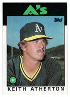 Keith Atherton - Oakland Athletics (MLB Baseball Card) 1986 Topps # 353 Mint