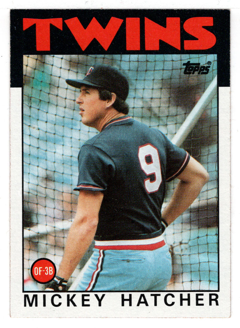Mickey Hatcher - Minnesota Twins (MLB Baseball Card) 1986 Topps # 356 Mint