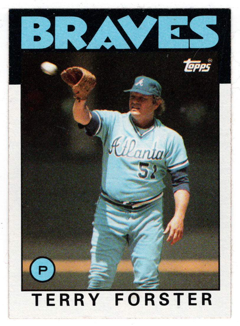 Terry Forster - Atlanta Braves (MLB Baseball Card) 1986 Topps # 363 Mint