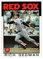 Rich Gedman - Boston Red Sox (MLB Baseball Card) 1986 Topps # 375 Mint