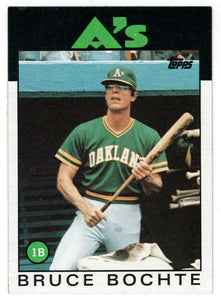 Bruce Bochte - Oakland Athletics (MLB Baseball Card) 1986 Topps # 378 Mint