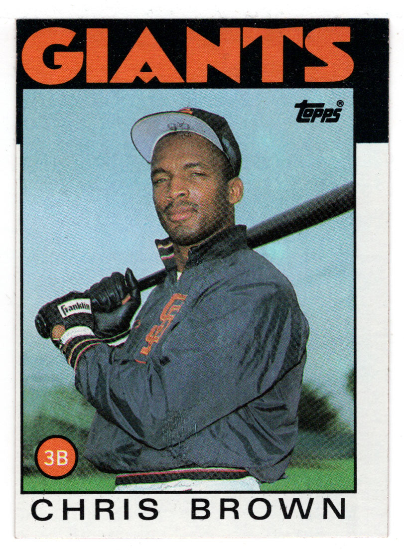 Chris Brown RC - San Francisco Giants (MLB Baseball Card) 1986 Topps # 383 Mint