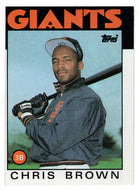 Chris Brown RC - San Francisco Giants (MLB Baseball Card) 1986 Topps # 383 Mint