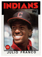 Julio Franco - Cleveland Indians (MLB Baseball Card) 1986 Topps # 391 Mint