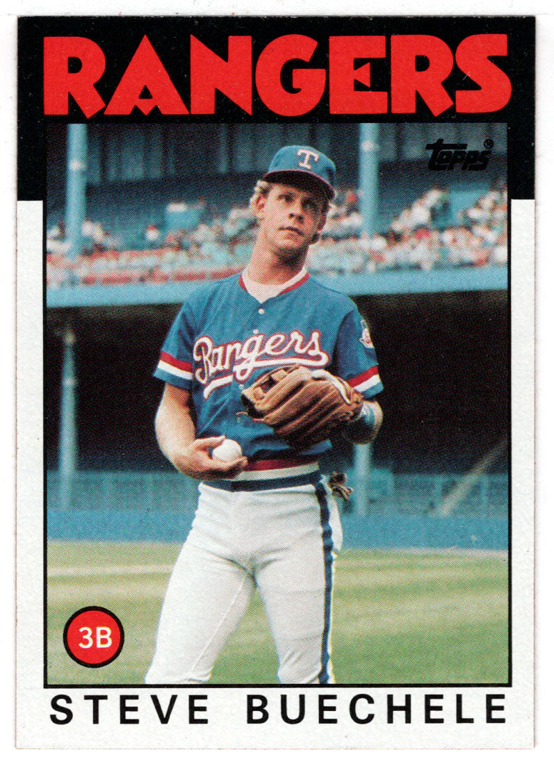 Steve Buechele RC - Texas Rangers (MLB Baseball Card) 1986 Topps # 397 Mint