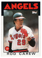 Rod Carew - California Angels (MLB Baseball Card) 1986 Topps # 400 Mint