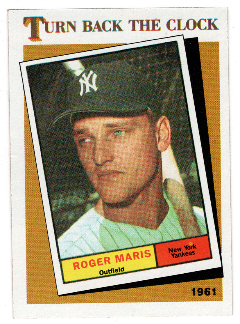 Roger Maris - New York Yankees - '61 Turn Back the Clock (MLB Baseball Card) 1986 Topps # 405 Mint