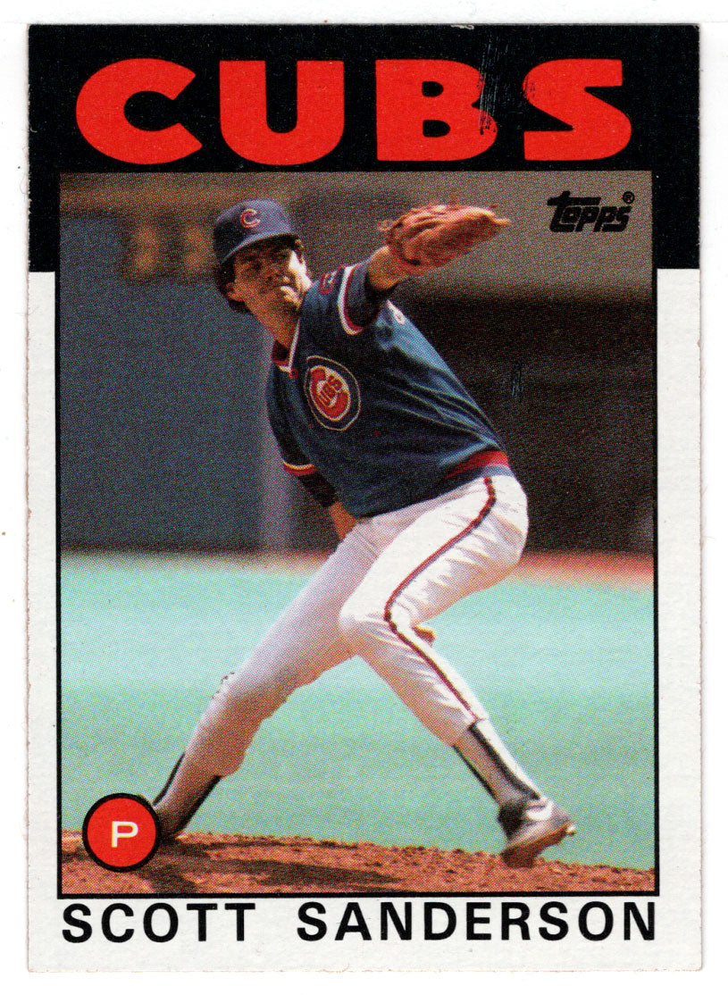 Scott Sanderson - Chicago Cubs (MLB Baseball Card) 1986 Topps # 406 Mint