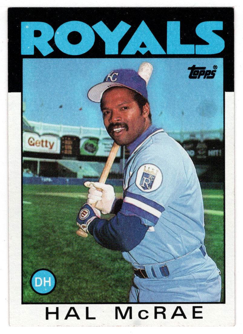 Hal McRae - Kansas City Royals (MLB Baseball Card) 1986 Topps # 415 Mint