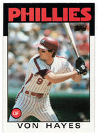 Von Hayes - Philadelphia Phillies (MLB Baseball Card) 1986 Topps # 420 Mint