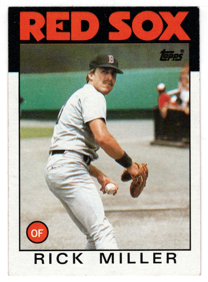 Rick Miller - Boston Red Sox (MLB Baseball Card) 1986 Topps # 424 Mint