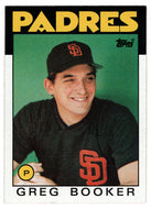 Greg Booker - San Diego Padres (MLB Baseball Card) 1986 Topps # 429 Mint