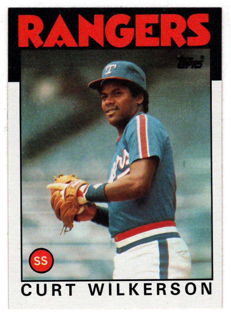 Curt Wilkerson - Texas Rangers (MLB Baseball Card) 1986 Topps # 434 Mint