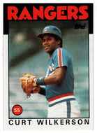 Curt Wilkerson - Texas Rangers (MLB Baseball Card) 1986 Topps # 434 Mint