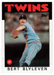 Bert Blyleven - Minnesota Twins (MLB Baseball Card) 1986 Topps # 445 Mint