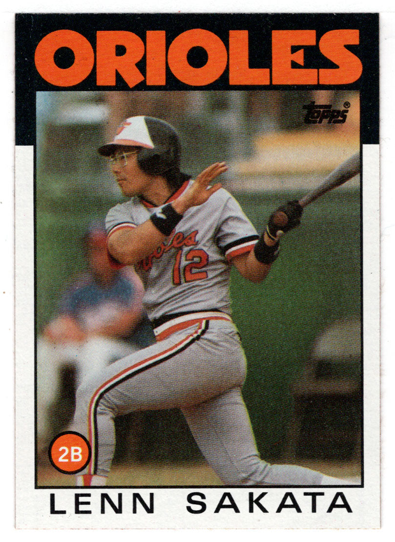 Lenn Sakata - Baltimore Orioles (MLB Baseball Card) 1986 Topps # 446 Mint