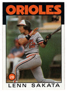 Lenn Sakata - Baltimore Orioles (MLB Baseball Card) 1986 Topps # 446 Mint