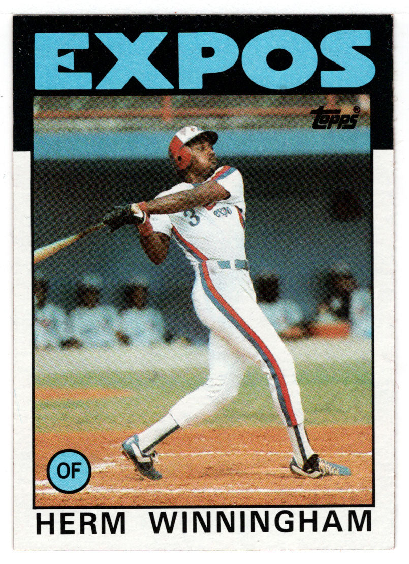 Herm Winningham RC - Montreal Expos (MLB Baseball Card) 1986 Topps # 448 Mint