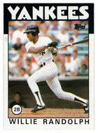 Willie Randolph - New York Yankees (MLB Baseball Card) 1986 Topps # 455 Mint