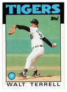 Walt Terrell - Detroit Tigers (MLB Baseball Card) 1986 Topps # 461 Mint