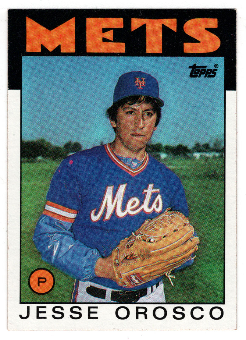 Jesse Orosco - New York Mets (MLB Baseball Card) 1986 Topps # 465 Mint