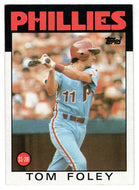 Tom Foley - Philadelphia Phillies (MLB Baseball Card) 1986 Topps # 466 Mint