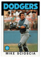 Mike Scioscia - Los Angeles Dodgers (MLB Baseball Card) 1986 Topps # 468 Mint