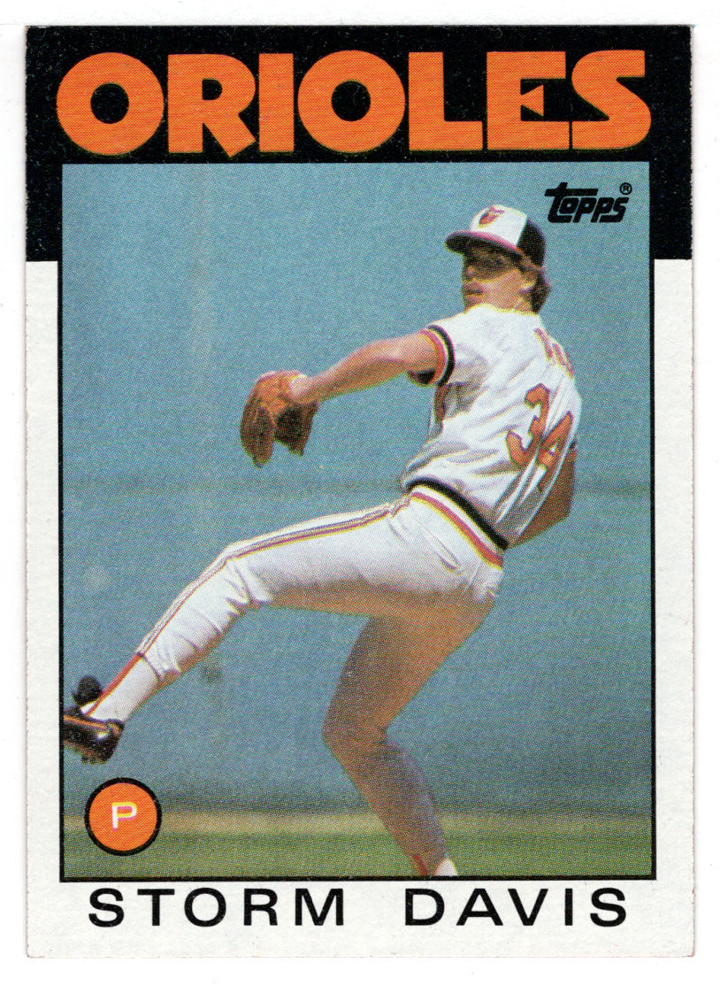 Storm Davis - Baltimore Orioles (MLB Baseball Card) 1986 Topps # 469 Mint