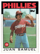 Juan Samuel - Philadelphia Phillies (MLB Baseball Card) 1986 Topps # 475 Mint