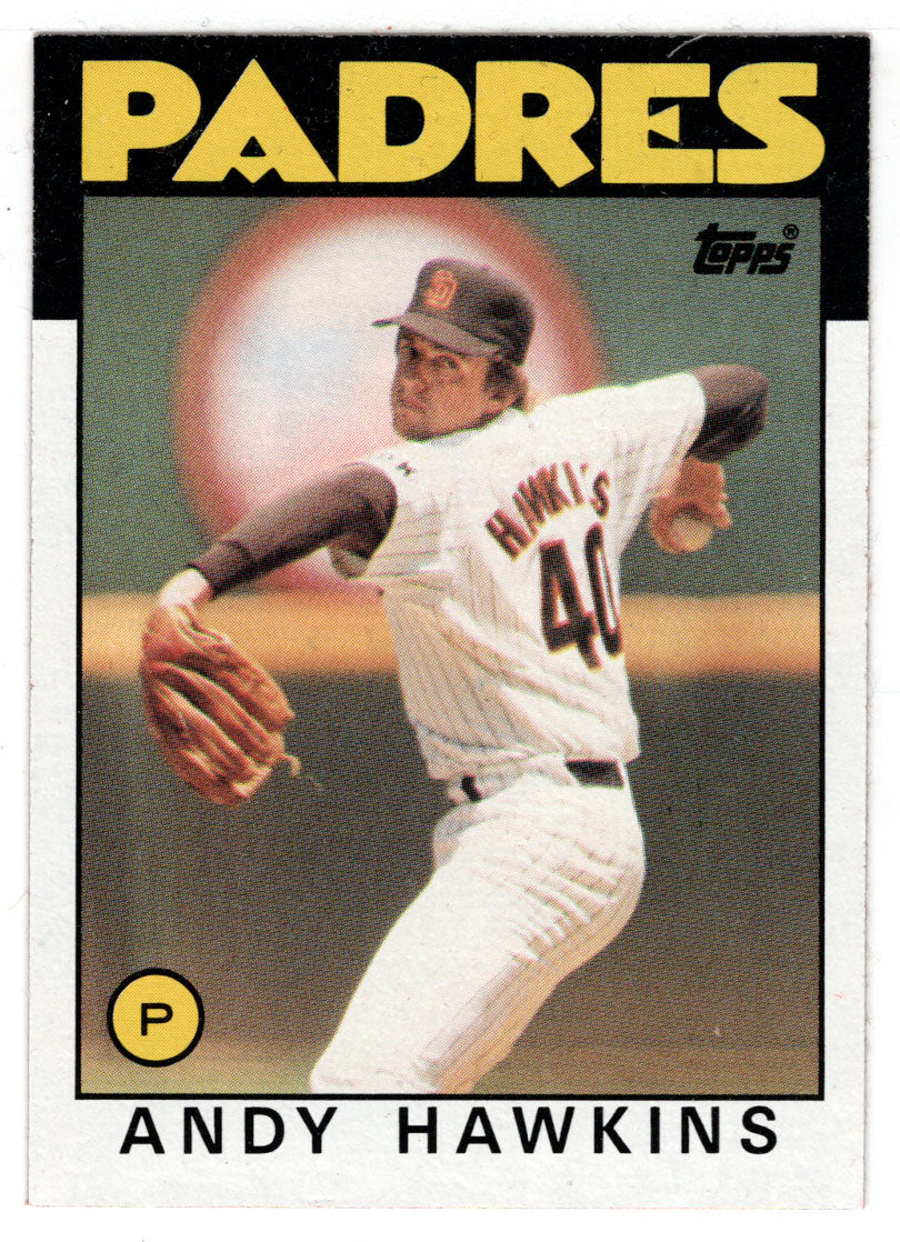 Andy Hawkins - San Diego Padres (MLB Baseball Card) 1986 Topps # 478 Mint