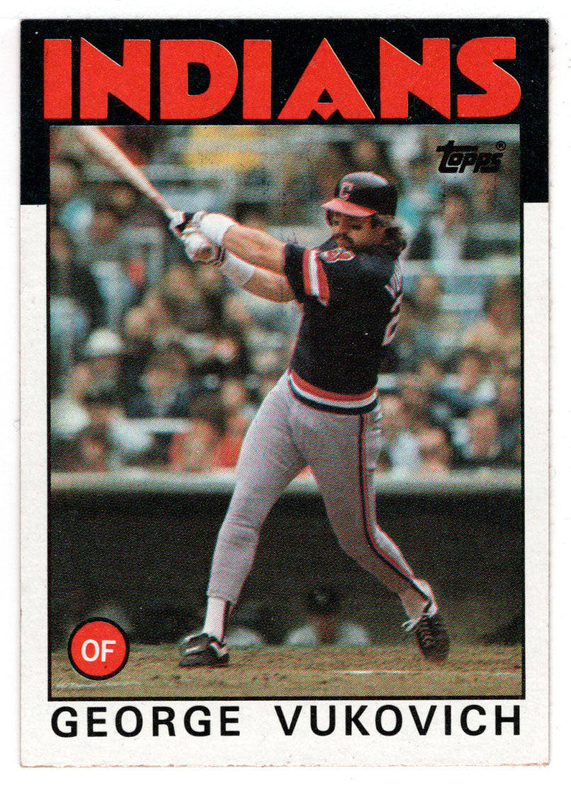 George Vukovich - Cleveland Indians (MLB Baseball Card) 1986 Topps # 483 Mint