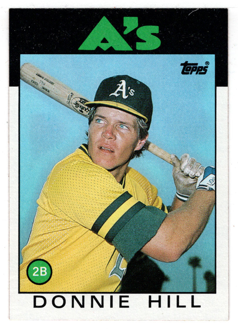 Donnie Hill - Oakland Athletics (MLB Baseball Card) 1986 Topps # 484 Mint