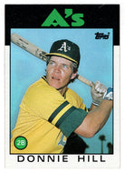 Donnie Hill - Oakland Athletics (MLB Baseball Card) 1986 Topps # 484 Mint