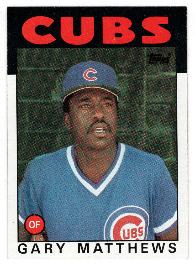 Gary Matthews - Chicago Cubs (MLB Baseball Card) 1986 Topps # 485 Mint