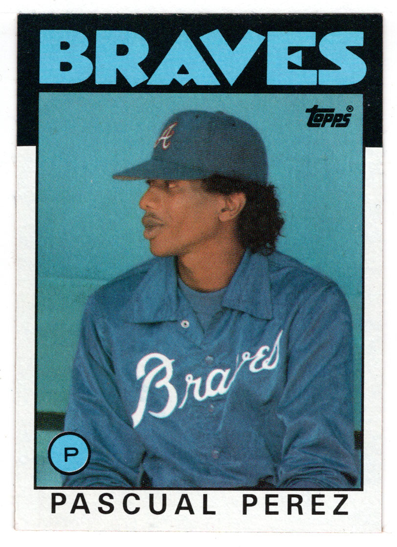 Pascual Perez - Atlanta Braves (MLB Baseball Card) 1986 Topps # 491 Mint