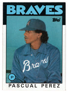 Pascual Perez - Atlanta Braves (MLB Baseball Card) 1986 Topps # 491 Mint