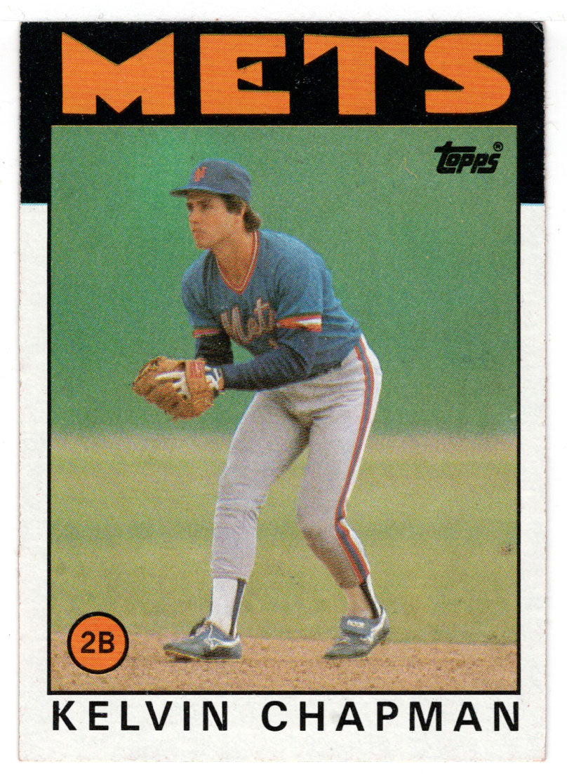 Kelvin Chapman - New York Mets (MLB Baseball Card) 1986 Topps # 492 Mint