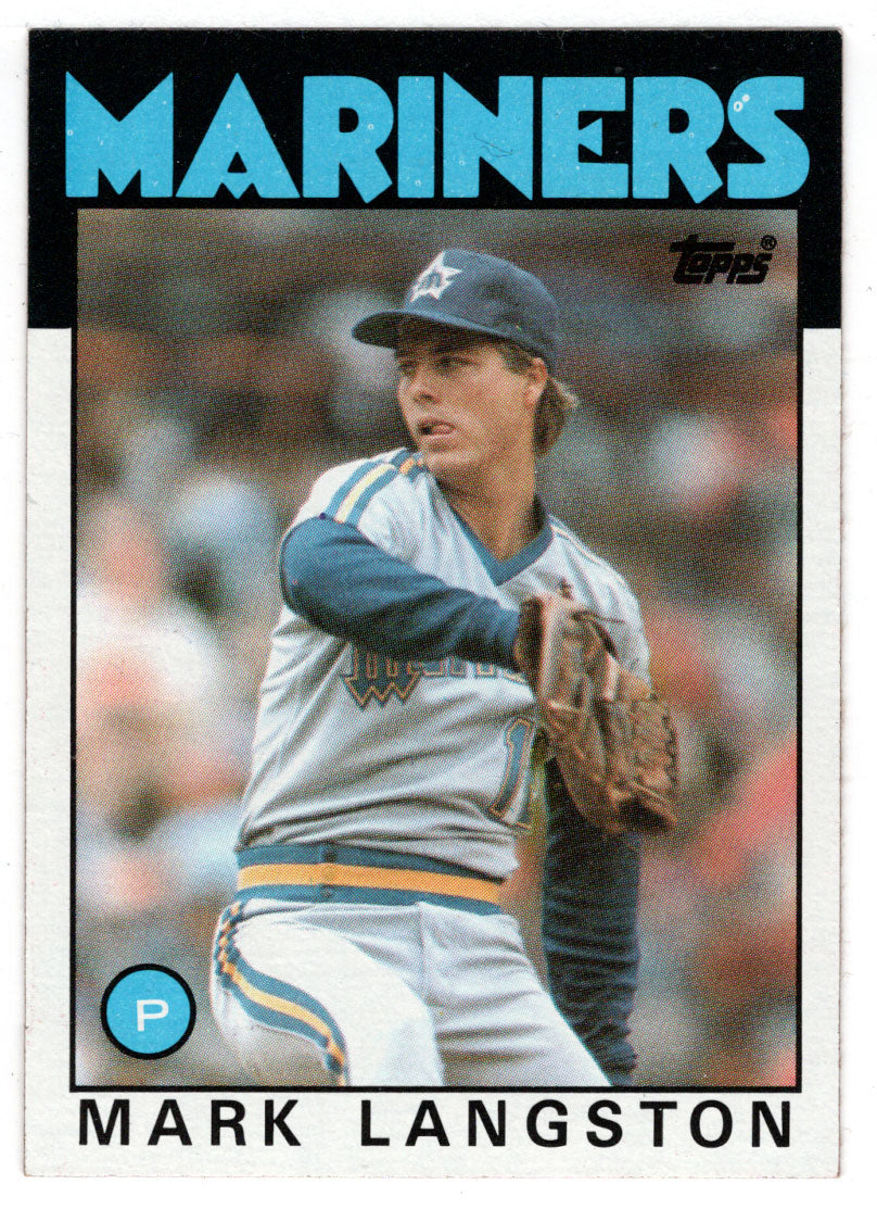 Mark Langston - Seattle Mariners (MLB Baseball Card) 1986 Topps # 495 Mint